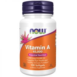 NOW Foods Vitamin A 10,000iu Softgels 100
