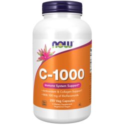 NOW Foods Vitamin C-1000 + 100mg Bioflavonoids Capsules 250