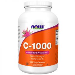 NOW Foods Vitamin C-1000 with 100mg Bioflavonids Capsules 500
