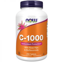 NOW Foods Vitamin C-1000 with Rose Hips & Bioflavonoids Tablets 250
