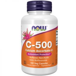 NOW Foods Vitamin C-500 Calcium Ascorbate-C Capsules 100