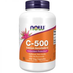NOW Foods Vitamin C-500 Calcium Ascorbate-C Capsules 250

