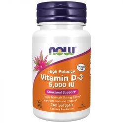 NOW Foods Vitamin D-3 5000iu Softgels 240