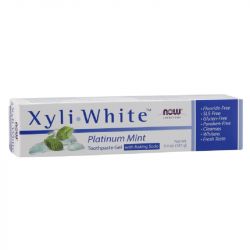 NOW Foods XyliWhite Platinum Mint Toothpaste Gel w/Baking Soda 181g

