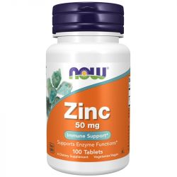 NOW Foods Zinc 50mg Tablets 100
