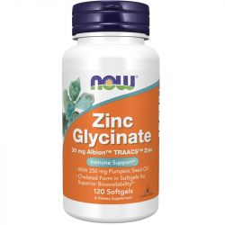 NOW Foods Zinc Glycinate Softgels 120
