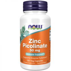NOW Foods Zinc Picolinate 50mg Capsules 120