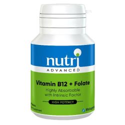 Nutri Advanced Vitamin B12 + Folate Tablets 60