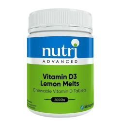 Nutri Advanced Vitamin D3 Lemon Melts Tablets 120