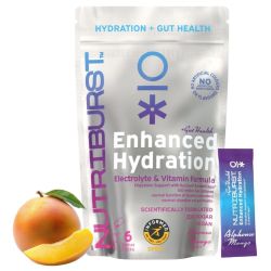 Nutriburst Enhanced Hydration + Gut Health Mango Flavour Sachets 6 