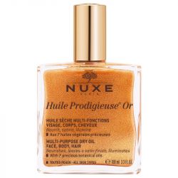 NUXE Huile Prodigieuse Or Golden Shimmer Multi-Purpose Dry Oil for Face, Body and Hair 100ml