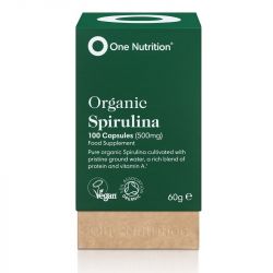 One Nutrition Organic Spirulina 500mg Vegicaps 100