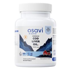 Osavi Norwegian Cod Liver Oil Softgels 1000mg (Lemon) Softgels 60