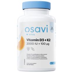 Osavi Vitamin D3 + K2 2000iu + 100mcg Softgels 120