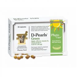 Pharmanord D-Pearls Green 1520IU 38mcg Capsules 90