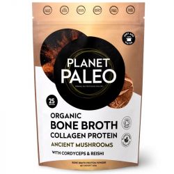 Planet Paleo Organic Bone Broth Collagen Protein Ancient Mushrooms 225g