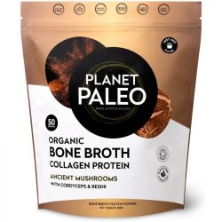 Planet Paleo Organic Bone Broth Collagen Protein Ancient Mushrooms 450g