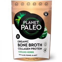 Planet Paleo Organic Bone Broth Collagen Protein Cooling Herbs 225g