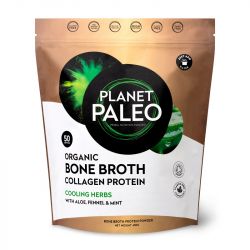 Planet Paleo Organic Bone Broth Collagen Protein Cooling Herbs 450g
