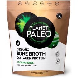 Planet Paleo Organic Bone Broth Collagen Protein Cooling Herbs 450g