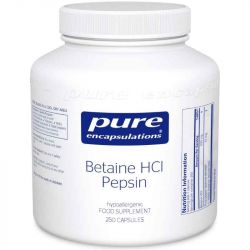 Pure Encapsulations Betaine HCl Pepsin Capsules 250
