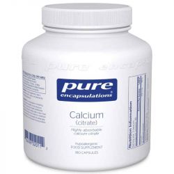 Pure Encapsulations Calcium (citrate) Capsules 180