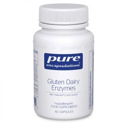 Pure Encapsulations Gluten Dairy Enzymes Capsules 60