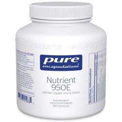 Pure Encapsulations Nutrient 950E without Cu, Fe & Iodine Capsules 180
