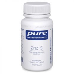 Pure Encapsulations Zinc 15 Capsules 60