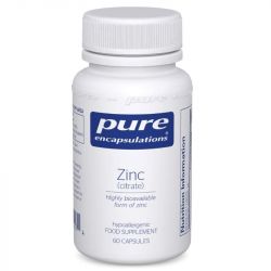 Pure Encapsulations Zinc (citrate) Capsules 60