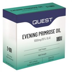 Quest Vitamins Evening Primrose Oil 1000mg (Twin Pack 2X90) Caps 180