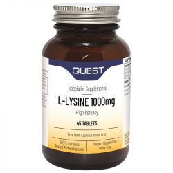 Quest Vitamins L-Lysine 1000mg Tablets 45