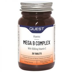 Quest Vitamins Mega B Complex (+1000mg Vit C) Tabs 30