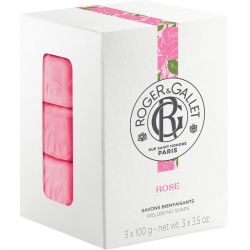 Roger & Gallet Rose Wellbeing Soap 3 x 100g