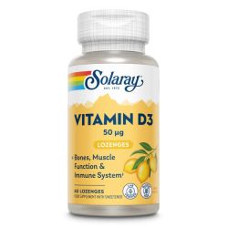 Solaray Vitamin D3 50mcg (2000iu) Lozenges 60