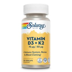 Solaray Vitamin D3 K2 Capsules 120