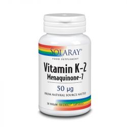 Solaray Vitamin K-2 Menaquinone-7 50mcg Capsules 30