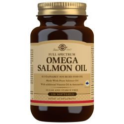 Solgar Full Spectrum Omega Salmon Oil Softgels 120