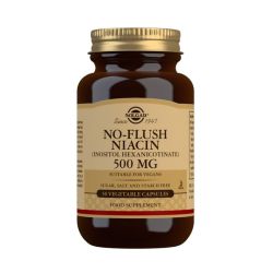 Solgar No-Flush Niacin 500mg Vegicaps 50