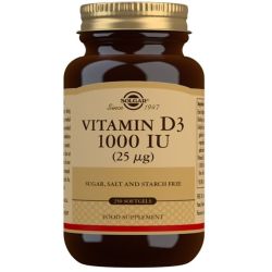 Solgar Vitamin D3 25ug (1000iu) Softgels 250