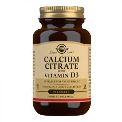 Solgar Calcium Citrate with Vitamin D Tablets 60