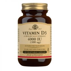 Solgar Vitamin D3 100ug (4000iu) Vegicaps 120