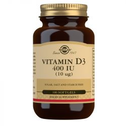 Solgar Vitamin D3 10ug (400iu) Softgels 100