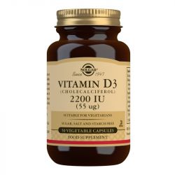 Solgar Vitamin D3 55ug (2200iu) Vegicaps 50