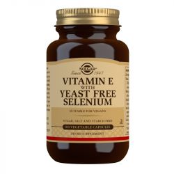 Solgar Vitamin E with Yeast Free Selenium Vegicaps 100