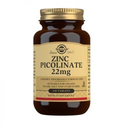 Solgar Zinc Picolinate 22mg Tablets 100