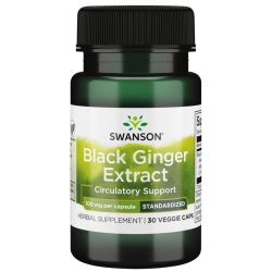Swanson Black Ginger Extract 100mg Capsules 30