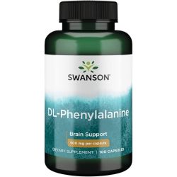 Swanson DL-Phenylalanine 500mg Capsules 100