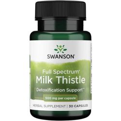 Swanson Full Spectrum Milk Thistle 500mg Capsules 30