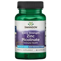 Swanson Zinc Picolinate Body Preferred Form 50mg Extra Strength Capsules 60